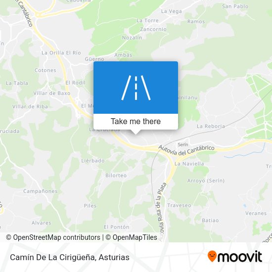 Camín De La Cirigüeña map