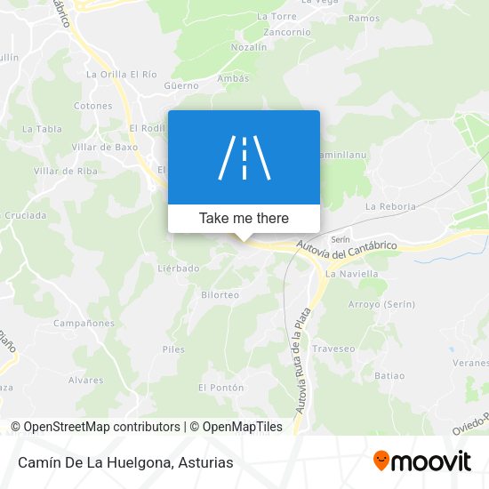 Camín De La Huelgona map