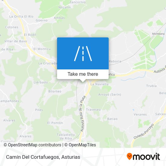 Camín Del Cortafuegos map