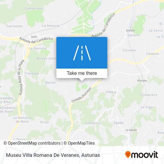 Museu Villa Romana De Veranes map