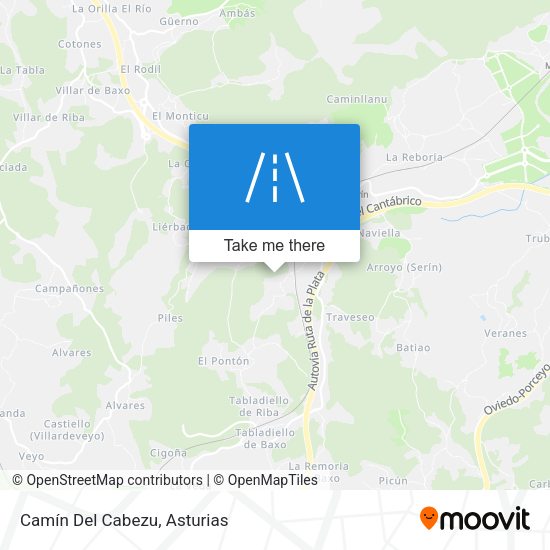 Camín Del Cabezu map