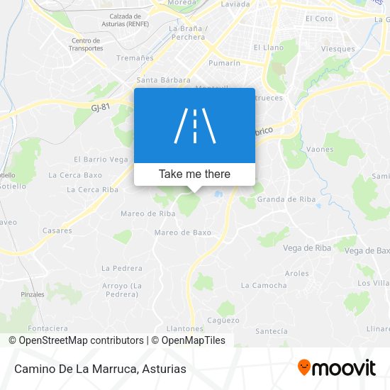 Camino De La Marruca map