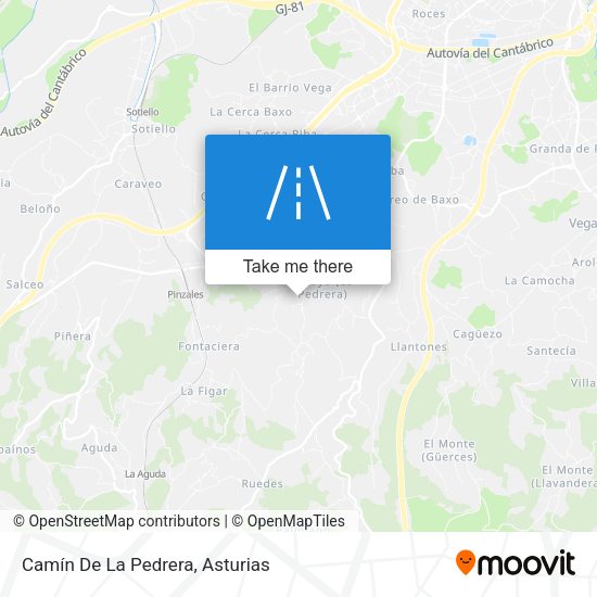 Camín De La Pedrera map