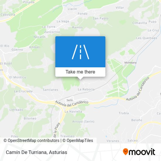 Camín De Turriana map