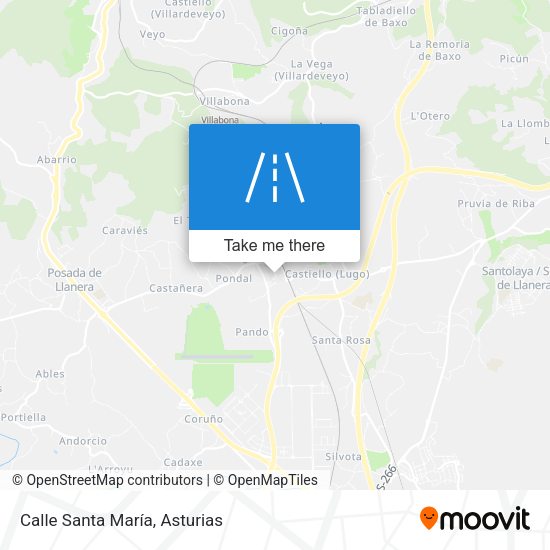 Calle Santa María map