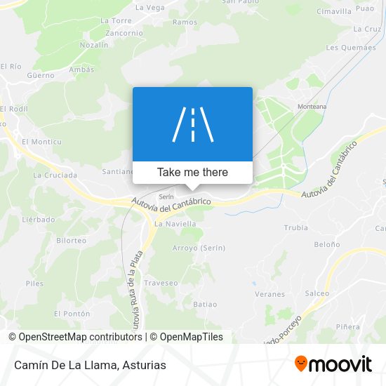 Camín De La Llama map