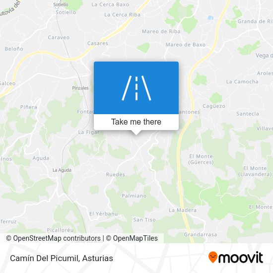 Camín Del Picumil map