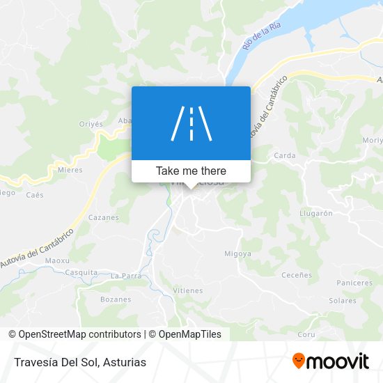 Travesía Del Sol map