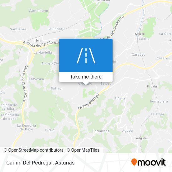 Camín Del Pedregal map