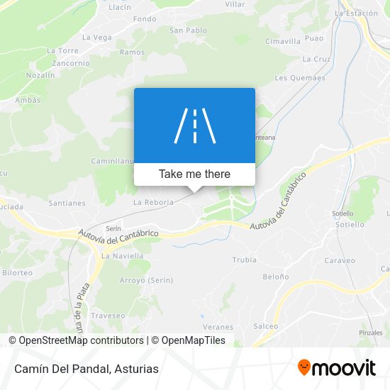 Camín Del Pandal map
