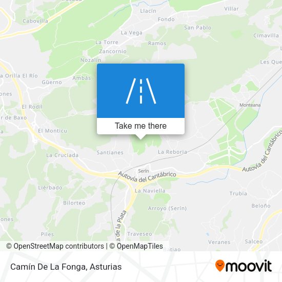Camín De La Fonga map