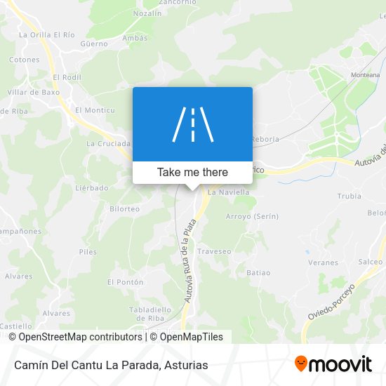 Camín Del Cantu La Parada map