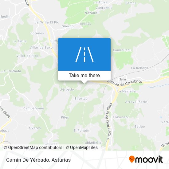 Camín De Yérbado map