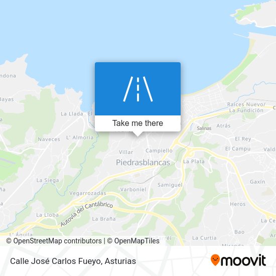 Calle José Carlos Fueyo map