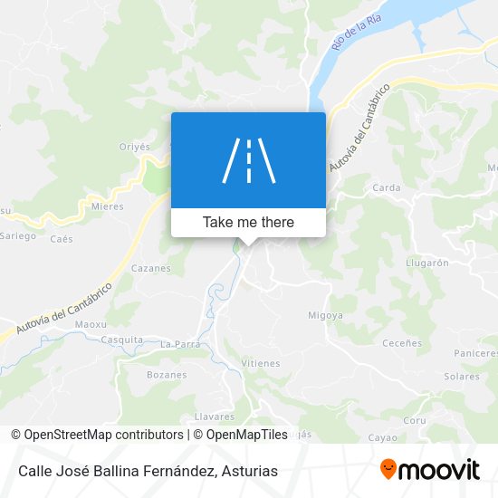 Calle José Ballina Fernández map