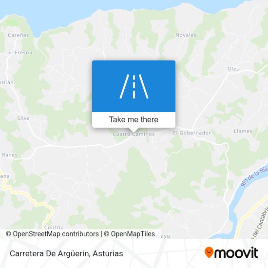 Carretera De Argüerín map