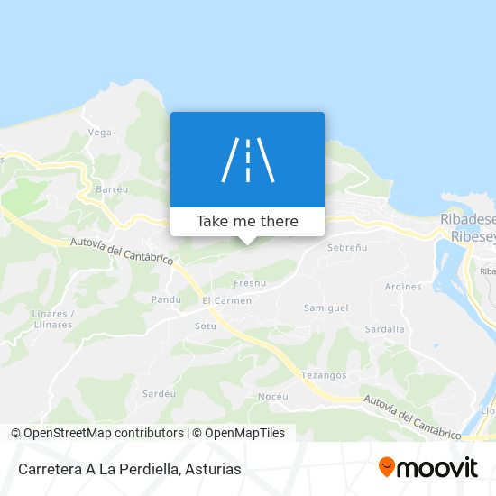 Carretera A La Perdiella map