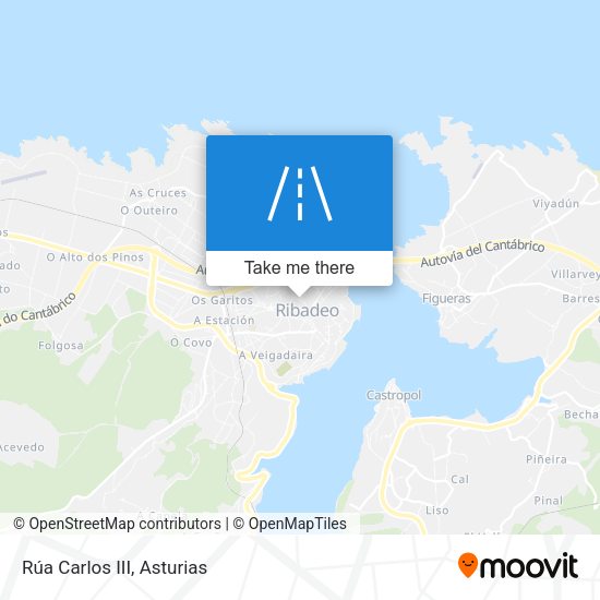 Rúa Carlos III map