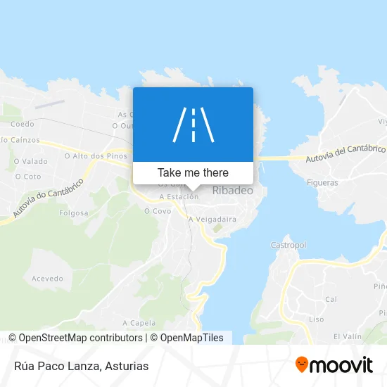 Rúa Paco Lanza map