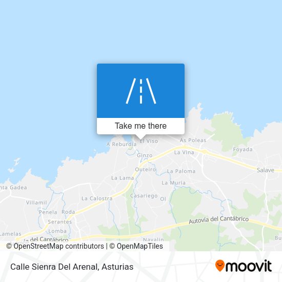 Calle Sienra Del Arenal map