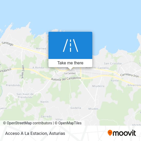 Acceso A La Estacion map