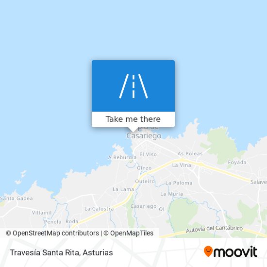 Travesía Santa Rita map
