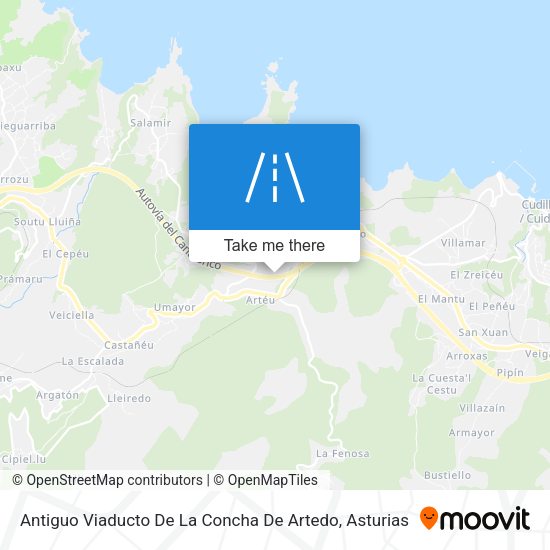 Antiguo Viaducto De La Concha De Artedo map