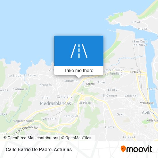 Calle Barrio De Padre map