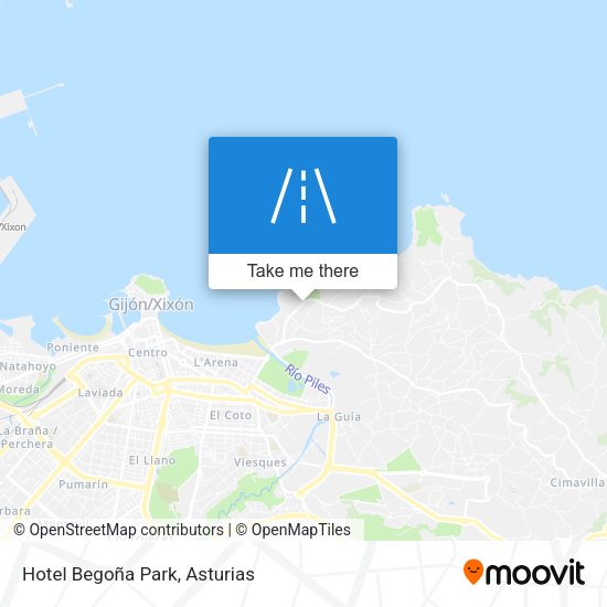 Hotel Begoña Park map