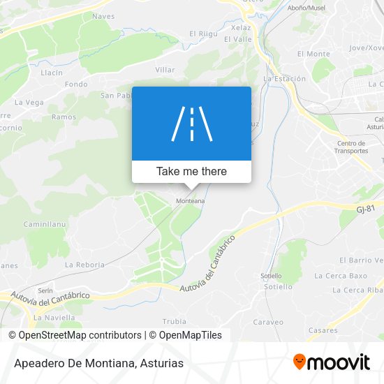 Apeadero De Montiana map