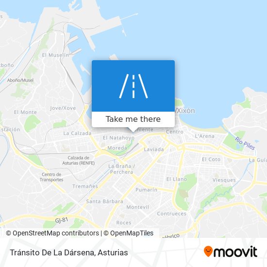 Tránsito De La Dársena map