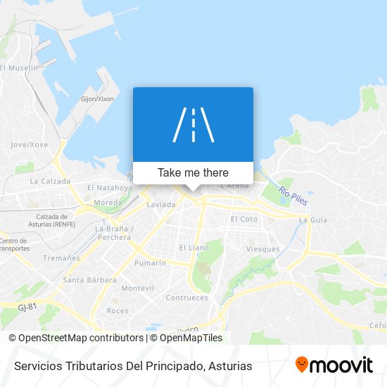 Servicios Tributarios Del Principado map