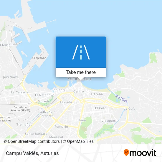 Campu Valdés map