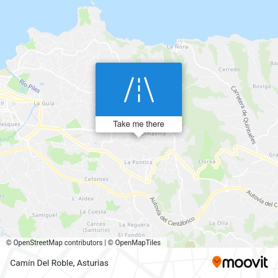 Camín Del Roble map