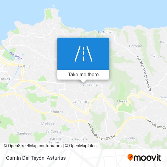 Camín Del Teyón map