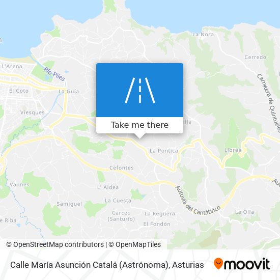 mapa Calle María Asunción Catalá (Astrónoma)