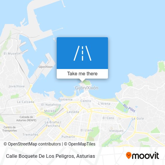 Calle Boquete De Los Peligros map