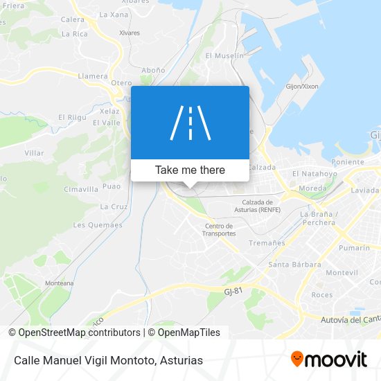 Calle Manuel Vigil Montoto map