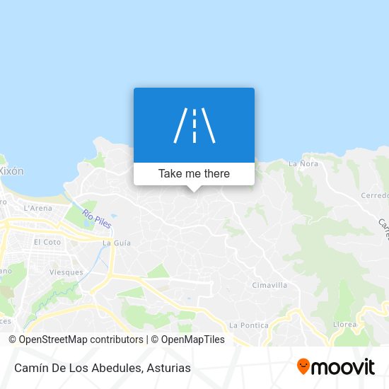 Camín De Los Abedules map