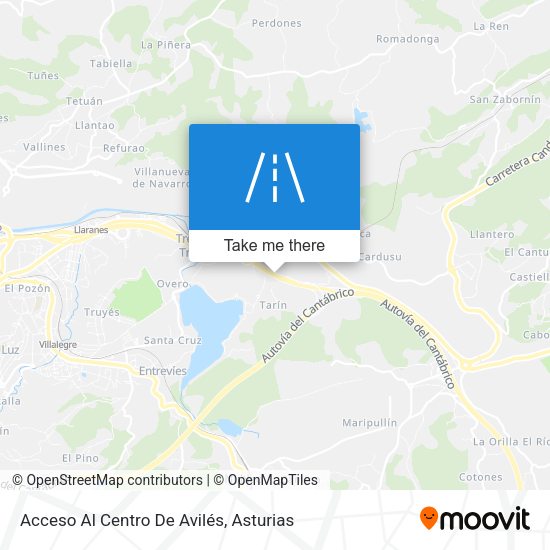 Acceso Al Centro De Avilés map