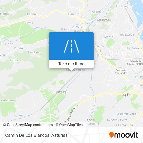 Camín De Los Blancos map