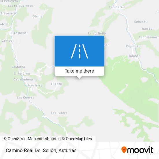 Camino Real Del Sellón map