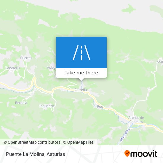 mapa Puente La Molina