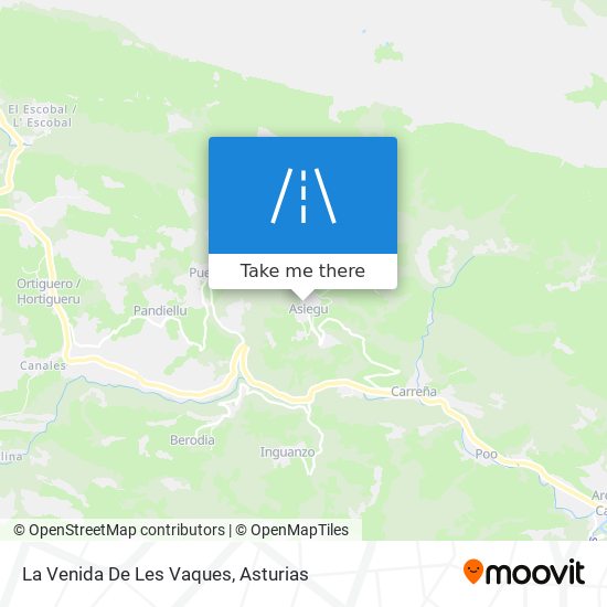 La Venida De Les Vaques map