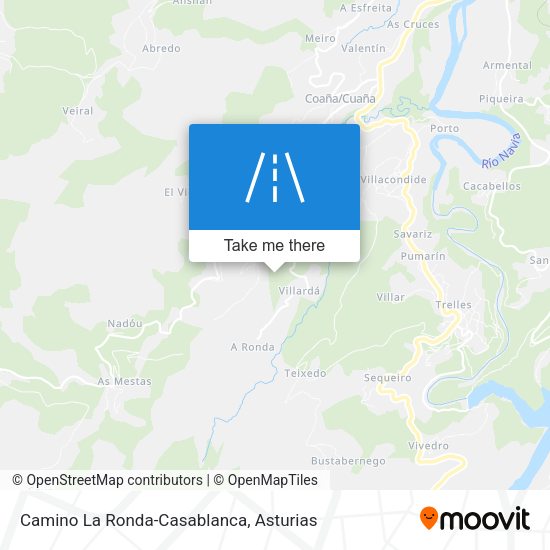 Camino La Ronda-Casablanca map
