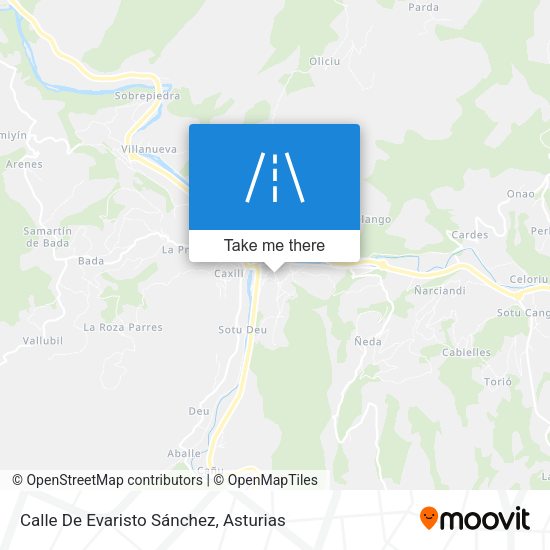 Calle De Evaristo Sánchez map
