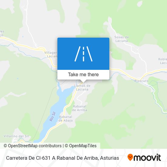 Carretera De Cl-631 A Rabanal De Arriba map