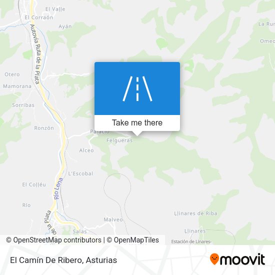 El Camín De Ribero map