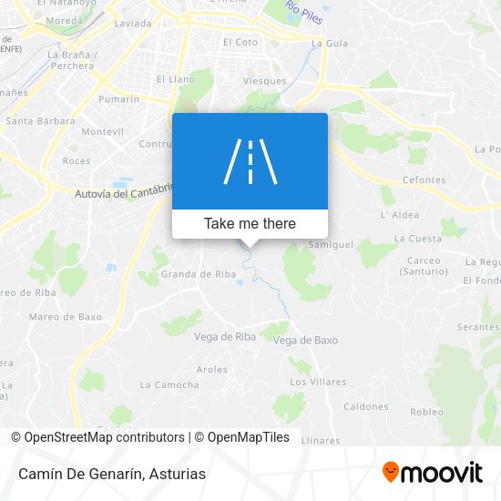 Camín De Genarín map