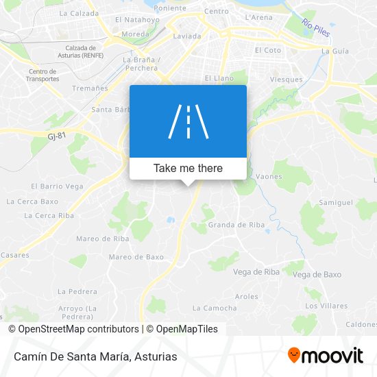 Camín De Santa María map